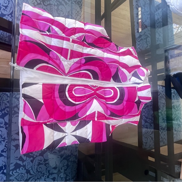 Hilary Radley Pink Geo Puffer Vest - Picture 8 of 8